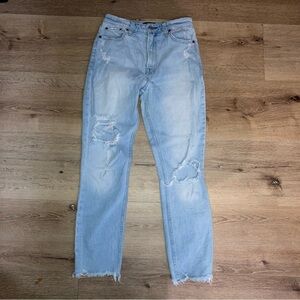 Abercrombie & Fitch Women’s Jeans Simone high rise slim Size27 Ripped Light Wash